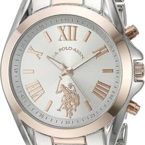 U.S. POLO ASSN. Womens Quartz Watch, Analog Display and Stainless Steel Strap USC40118